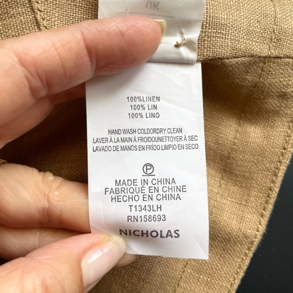 Nicholas Taupe Linen Crop Top - 10 🇨🇳 - Picture 8 of 13